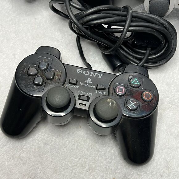 Lot Of 3 Sony PlayStation 2 Dual Shock Analog Controller For Repair/Not Working - Picture 2 of 7